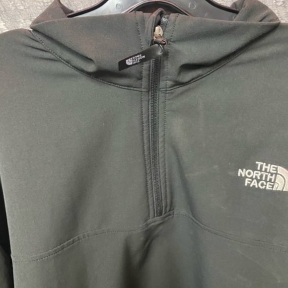 The NORTH FACE Mens Soft Shell Black Jacket - SZ:L - 1/4 Zipper - Picture 4 of 5